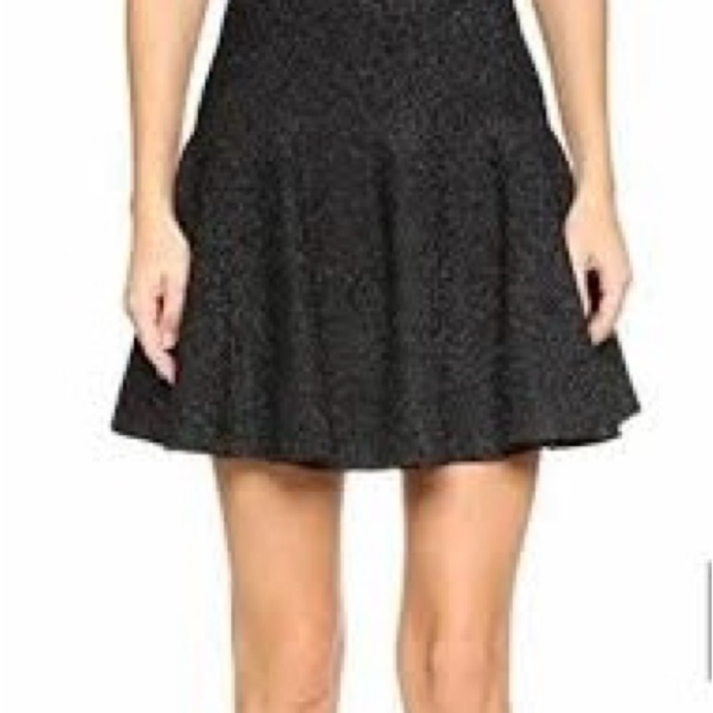 Ronny Kobo Collection Sparkling Black Knit Skirt